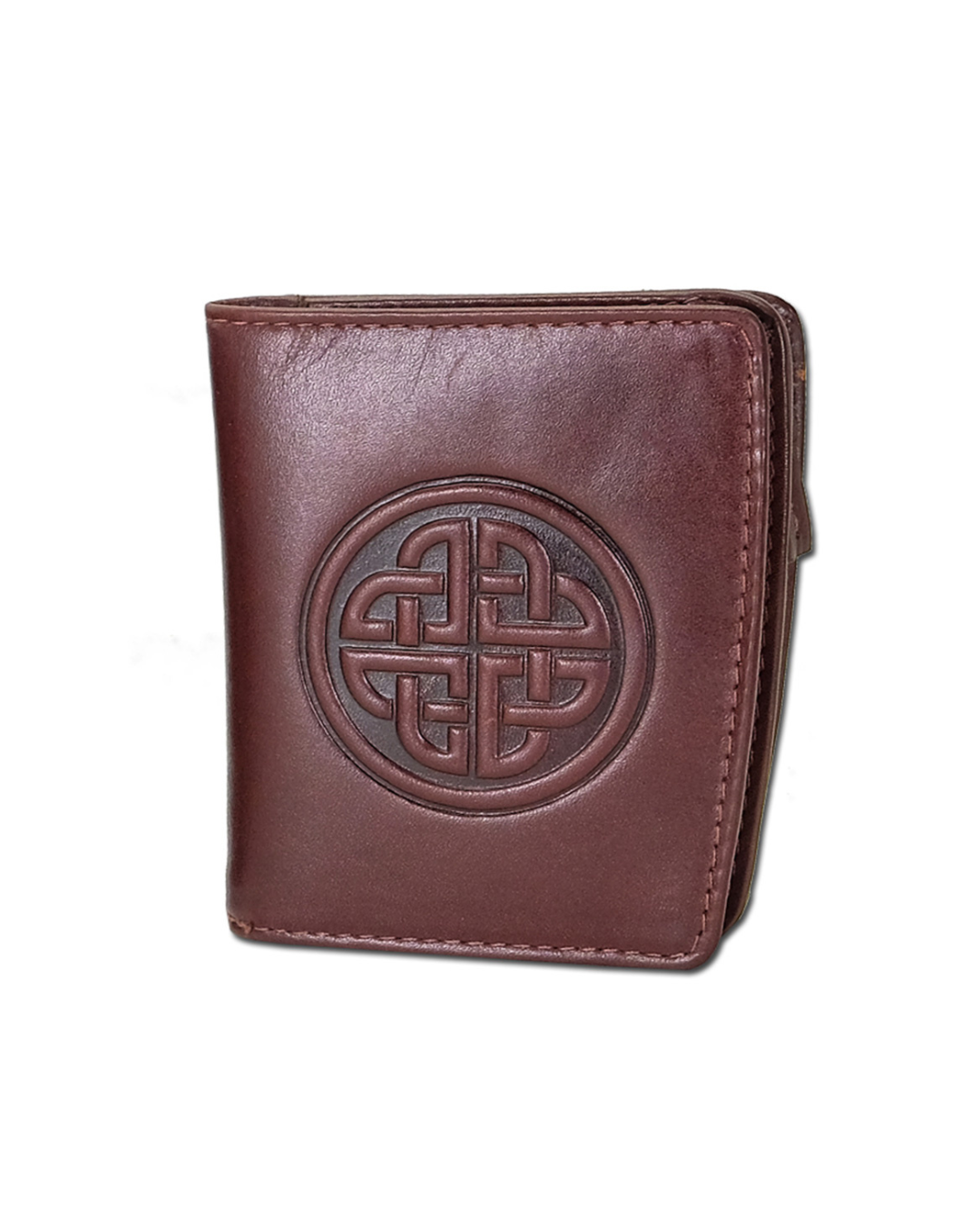 10280 BRN, Caitlin Leather Ladies Wallet Knot BRN