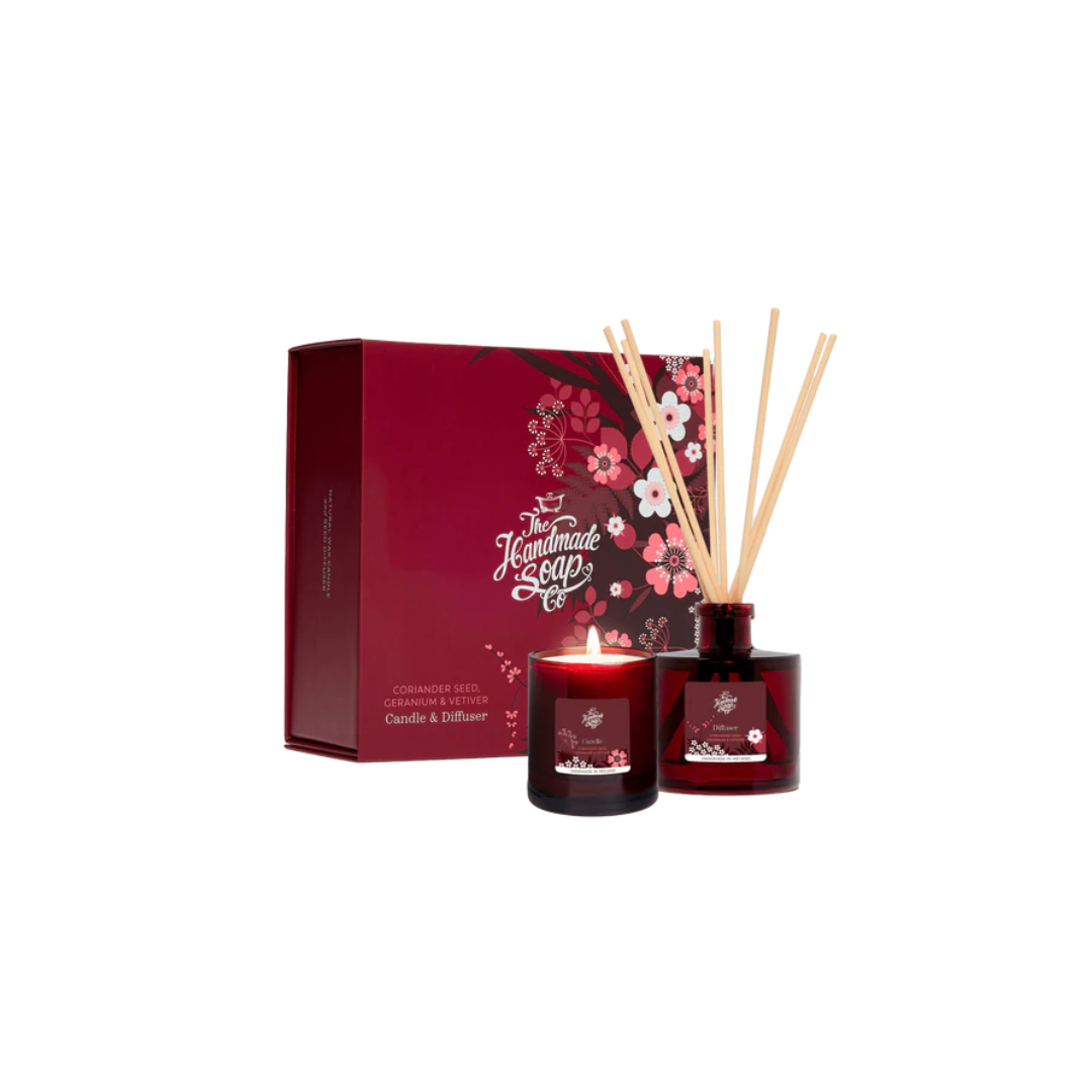 Candle & Diffuser Set, Coriander Seed, Geranium & Vetiver *NEW*