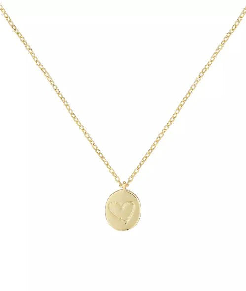 From The Heart Necklace - Gold