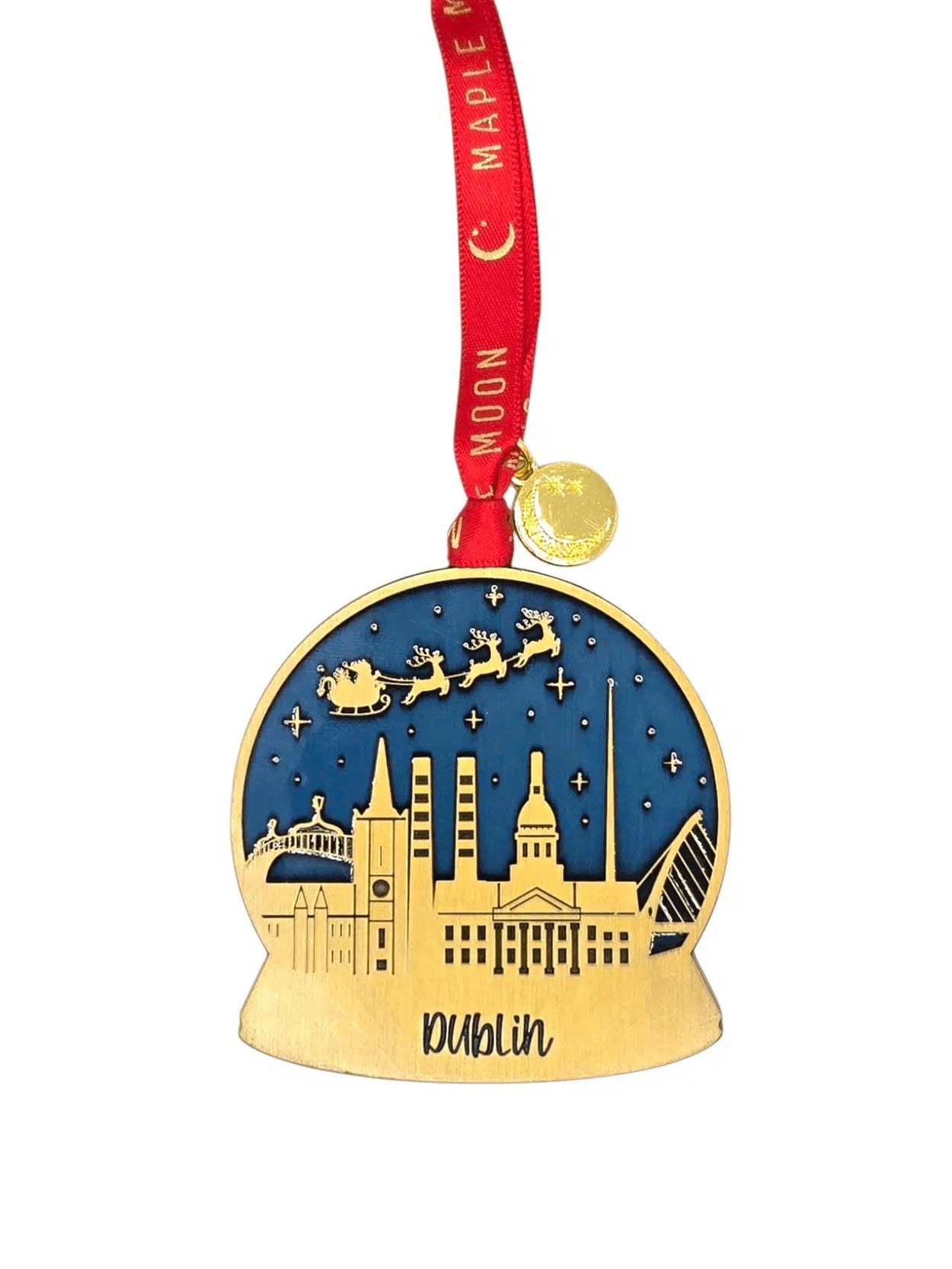 Dublin Globe Antique Gold Decoration