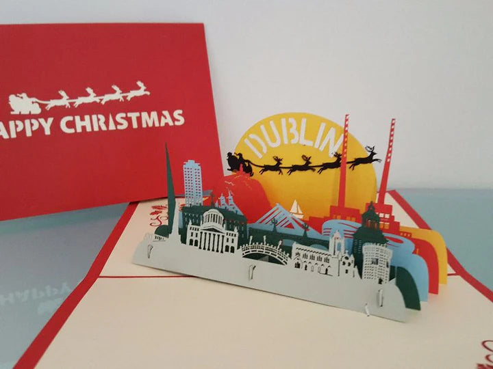 Christmas in Dublin's Fair City Pop-Up Card