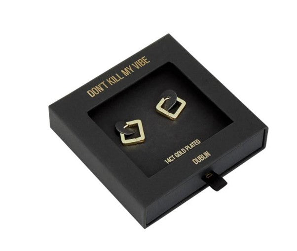 Not Yer Average Square Hoops - Gold