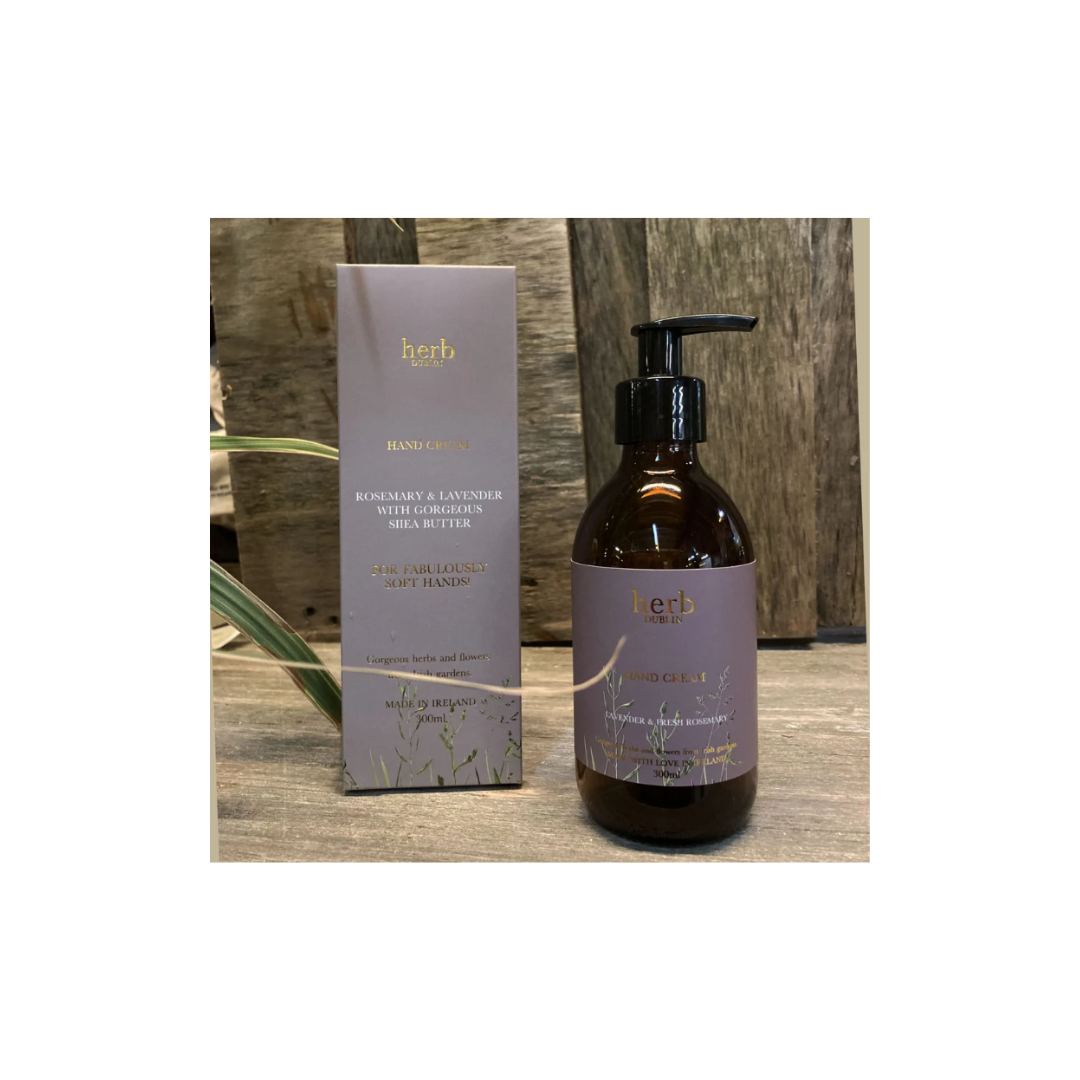 HERB HAND WASH-GLASS BOTTLE-LAV