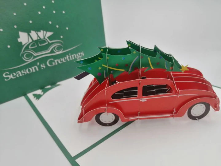 Bringing Home The Tree Pop-Up Card