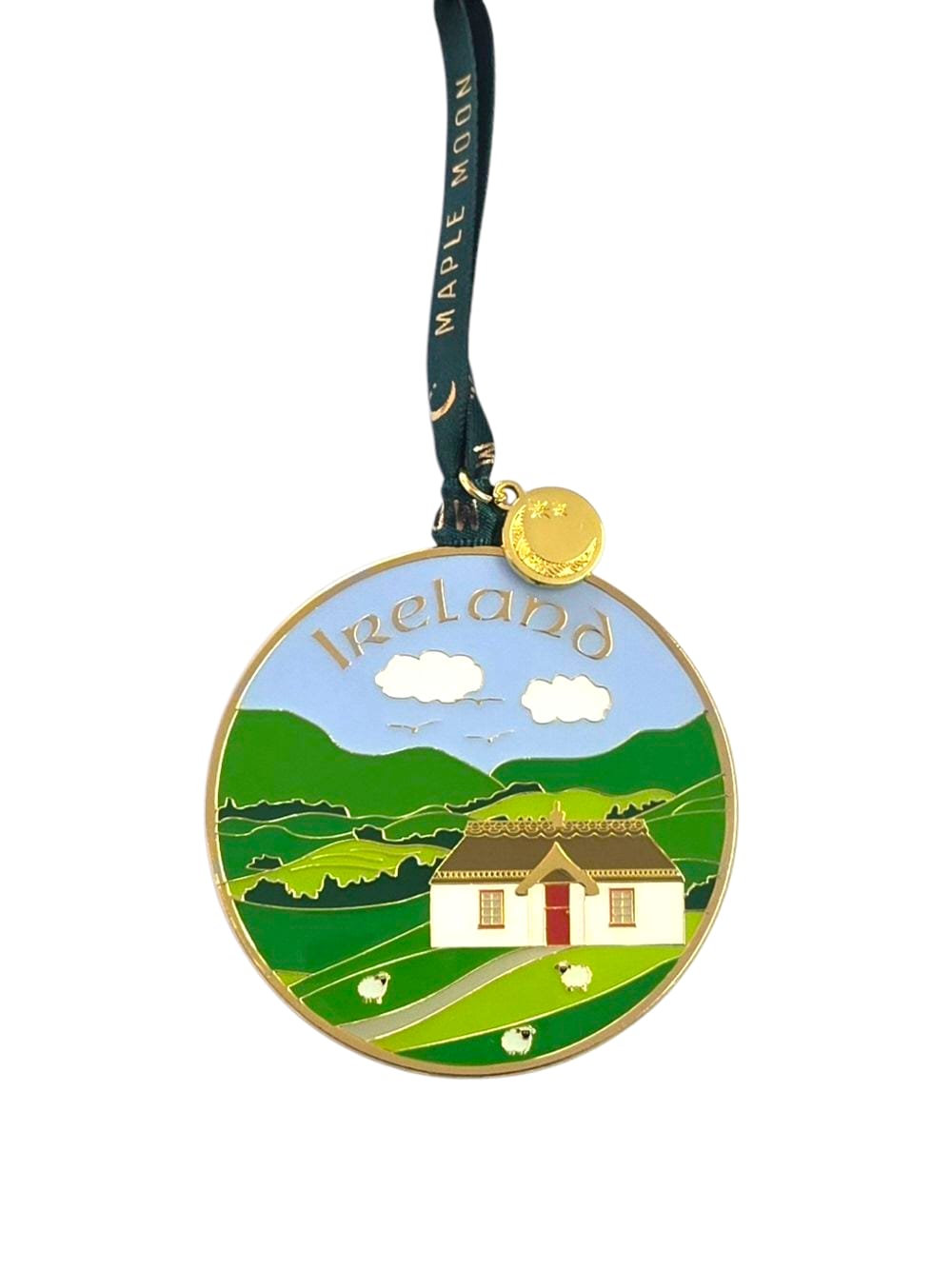 Ireland Cottage Gold Decoration