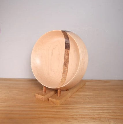 Maple Bowl with Gradient Stripe