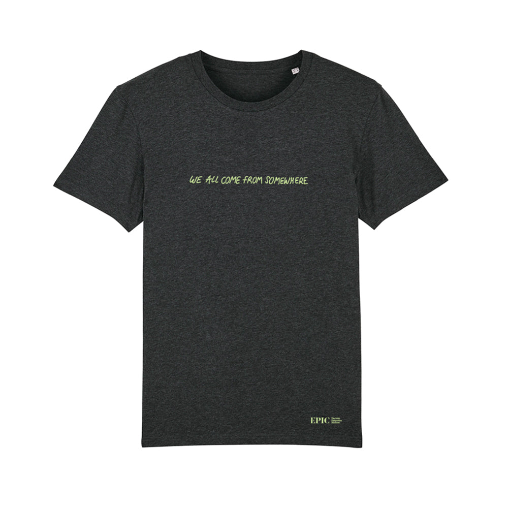 We All Come From Somewhere T-Shirt - Dark Heather Grey
