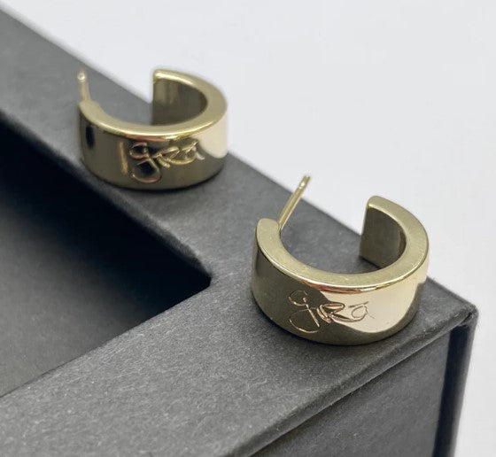 A Lil Bit Of Grá Hoops - Gold