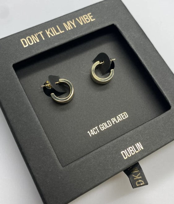 A Lil Bit Of Grá Hoops - Gold