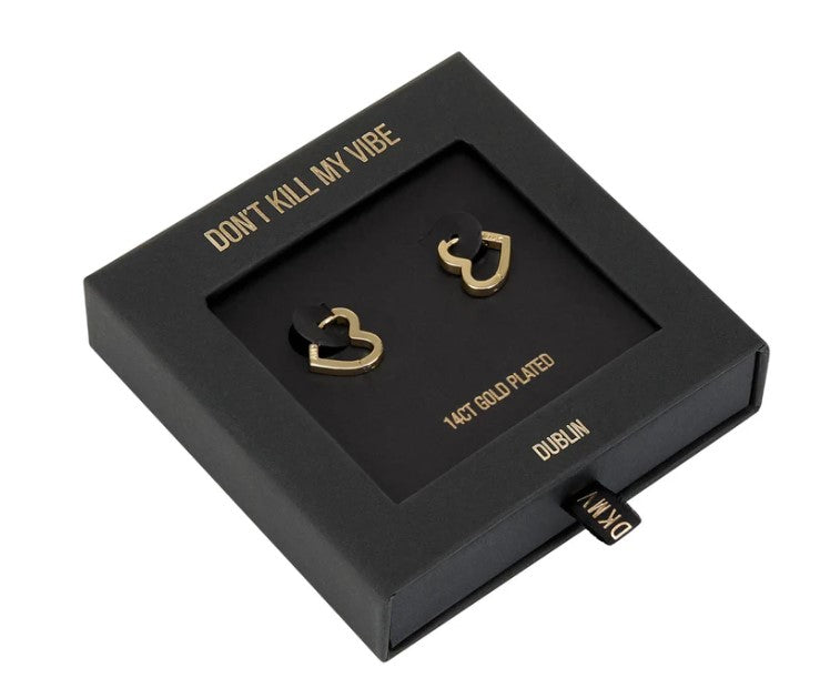 Not Yer Average Heart Hoops - Gold