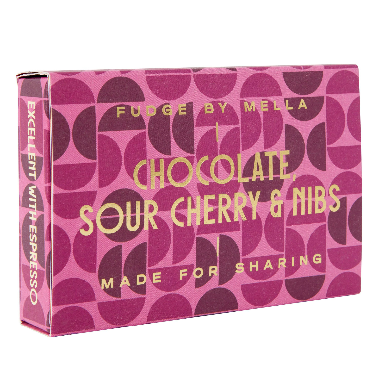 Fudge By Mella Chocolate, Sour Cherry + Nibs