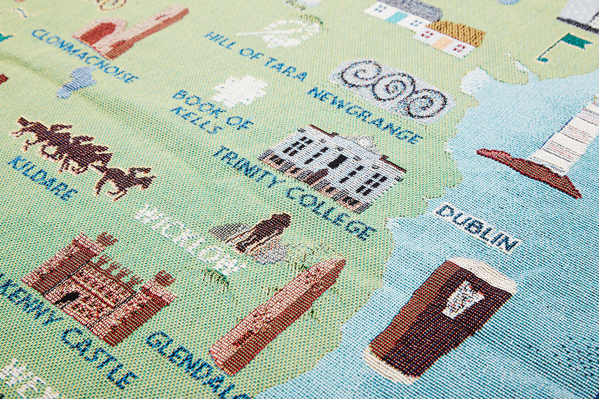Map of Ireland Throw Blanket