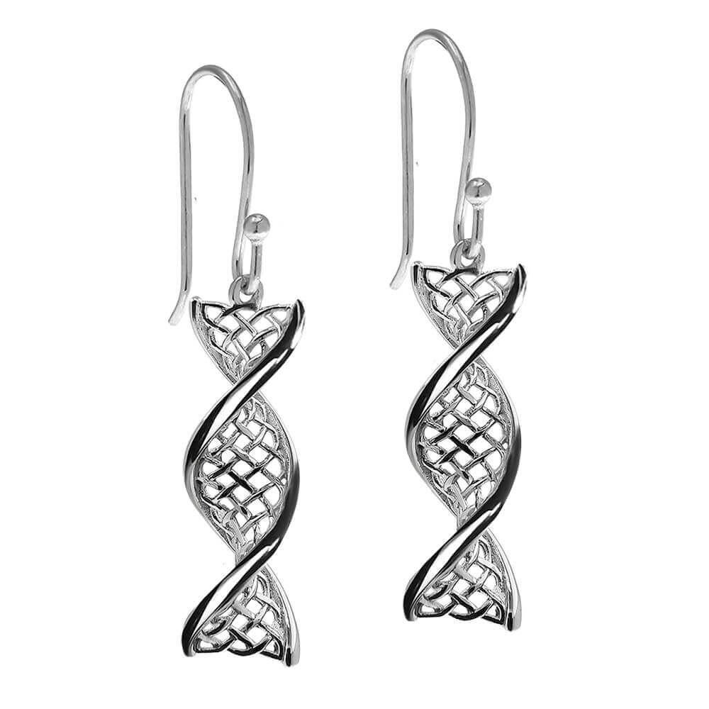 Celtic Knot Work Earrings Sterling Silver
