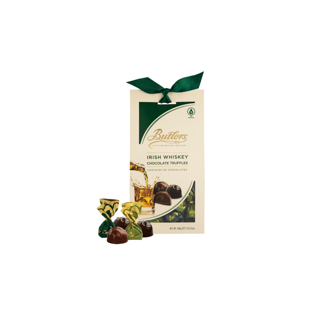 170g Irish Whiskey Milk & Dark Chocolate Truffles Tapered Box