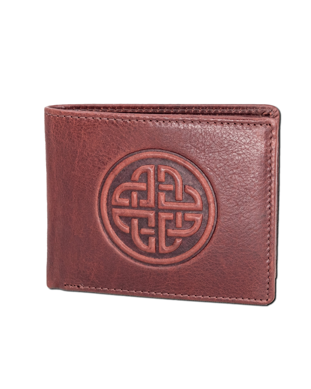 10180 BR, Conan Knot Leather Wallet BRN