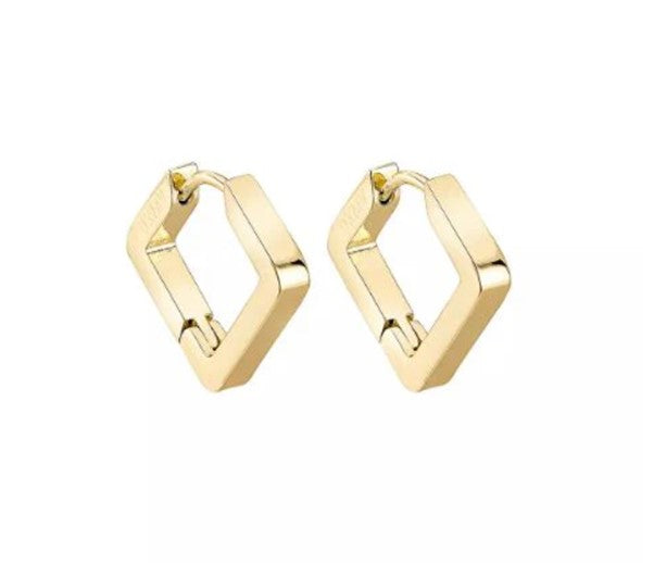 Not Yer Average Square Hoops - Gold