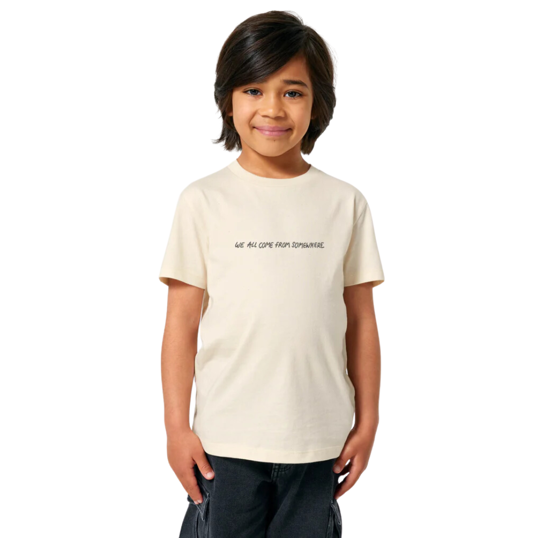 We All Come From Somewhere T-Shirt Kids - Butter