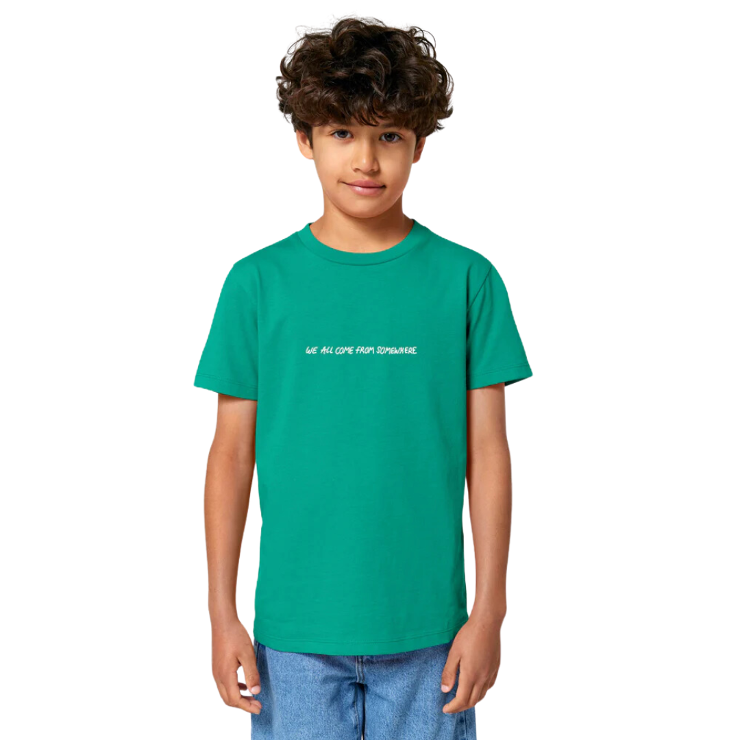 We All Come From Somewhere T-Shirt Kids - Go Green