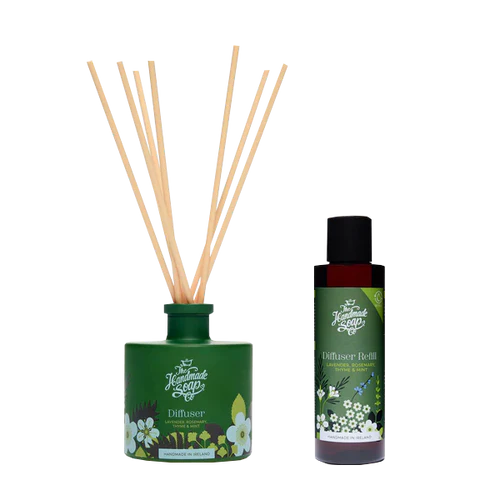 Candle & Diffuser Set Lavender, Rosemary, Thyme & Mint