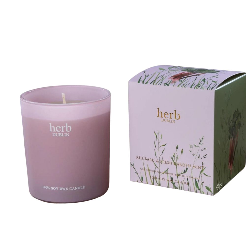 HERB RHUBARB BOXED CANDLE