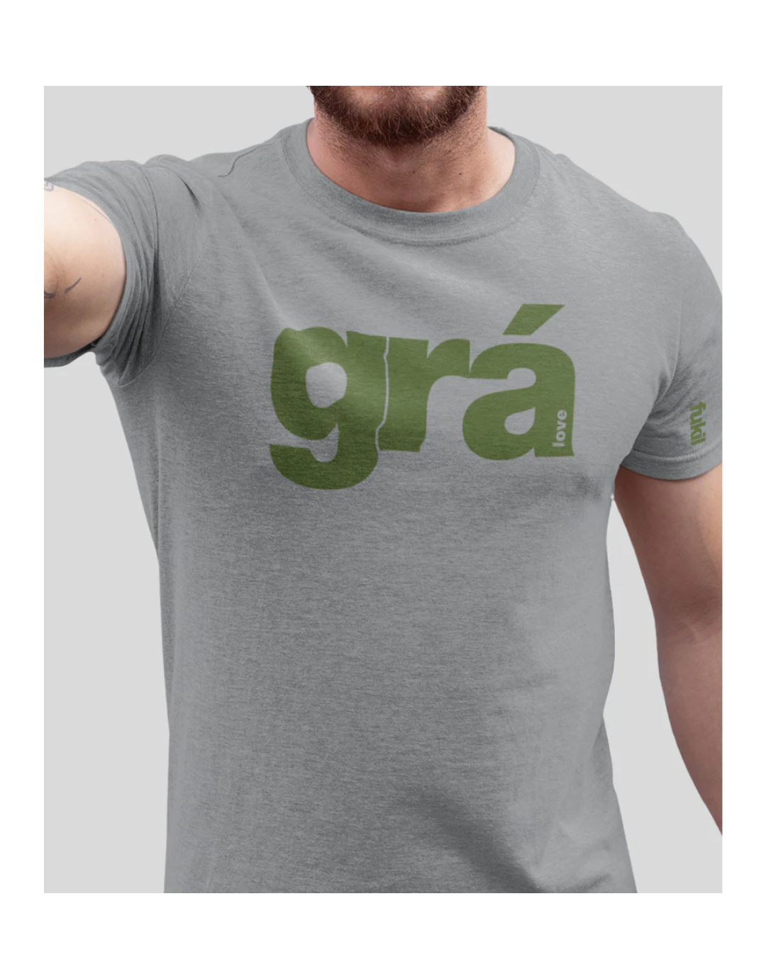 Grá T-Shirt - Heather Grey - Olive