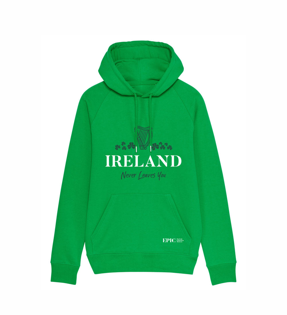 Ireland Never Leaves You Long Hoodie - Spring Green