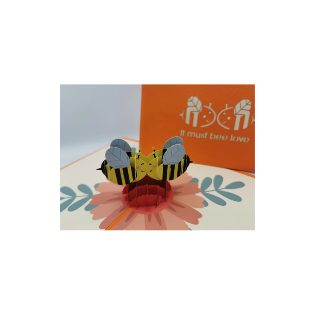 It Must Bee Love Pop-Up Card