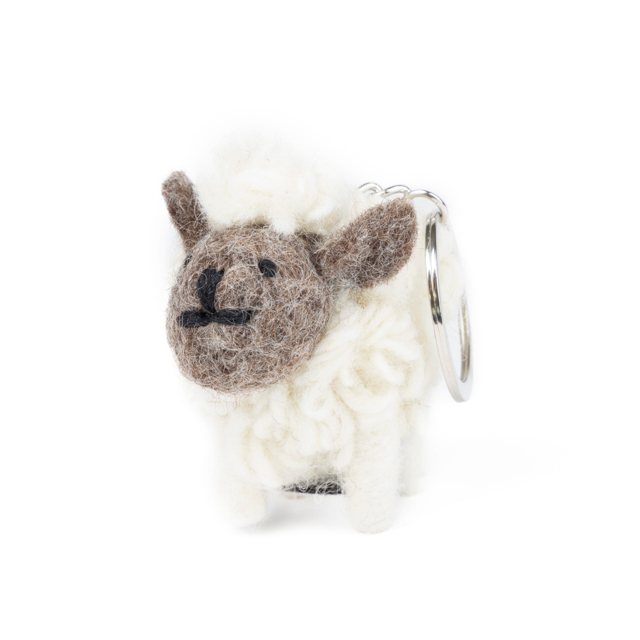 KW Keyring Sheep Brown Face