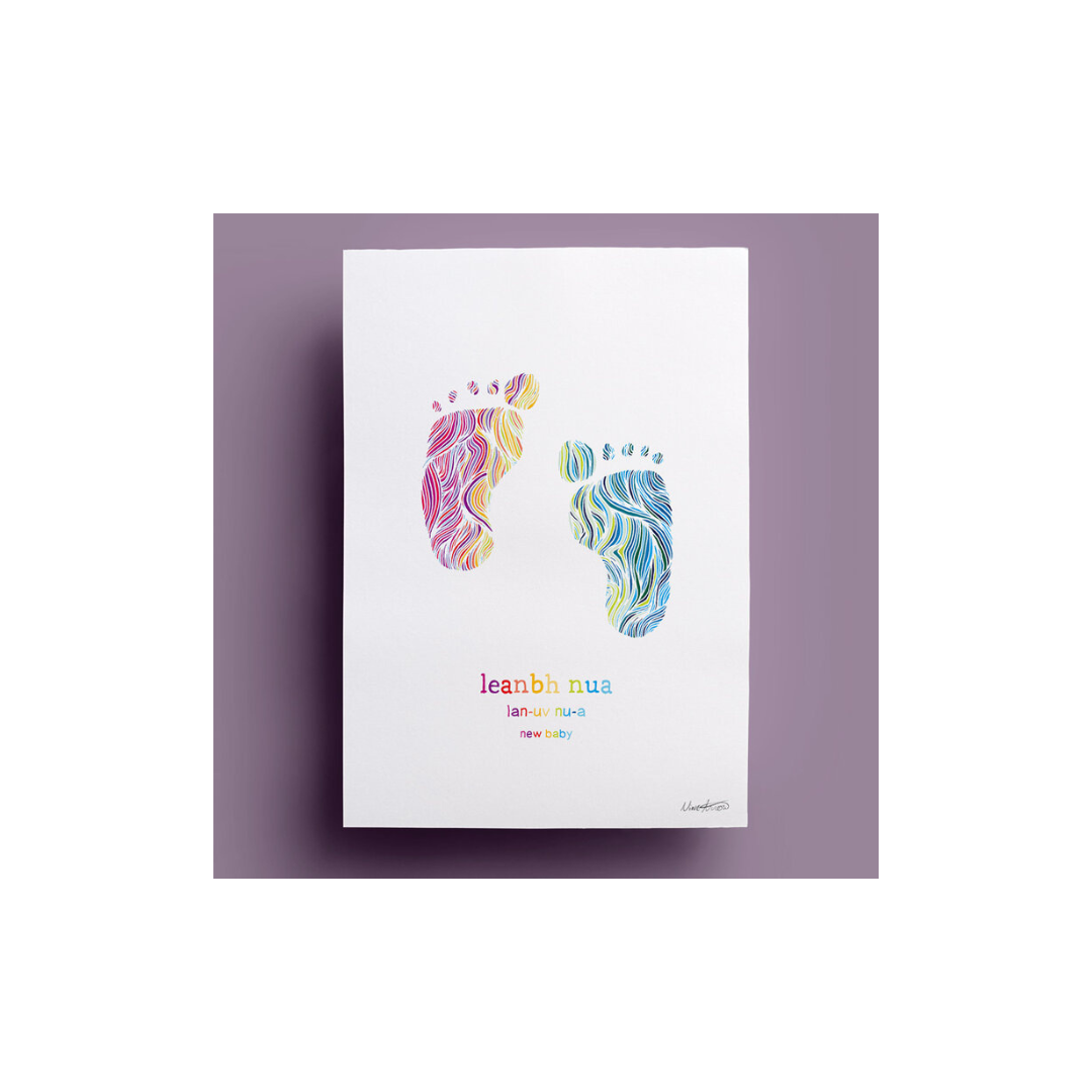 Leanbh Nua Tuar Ceatha | New Baby Rainbow A3