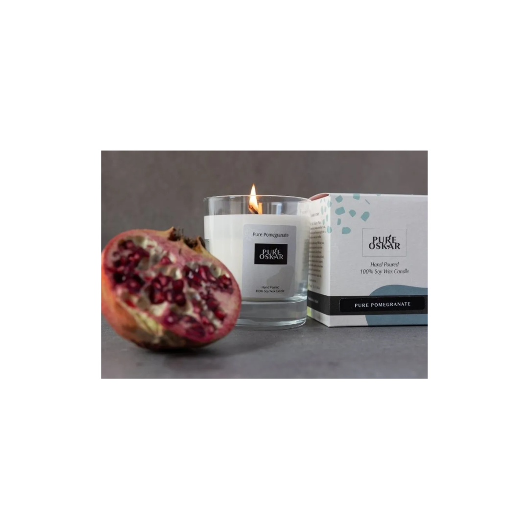 Pure Pomegranate 100% Soy Wax Candle