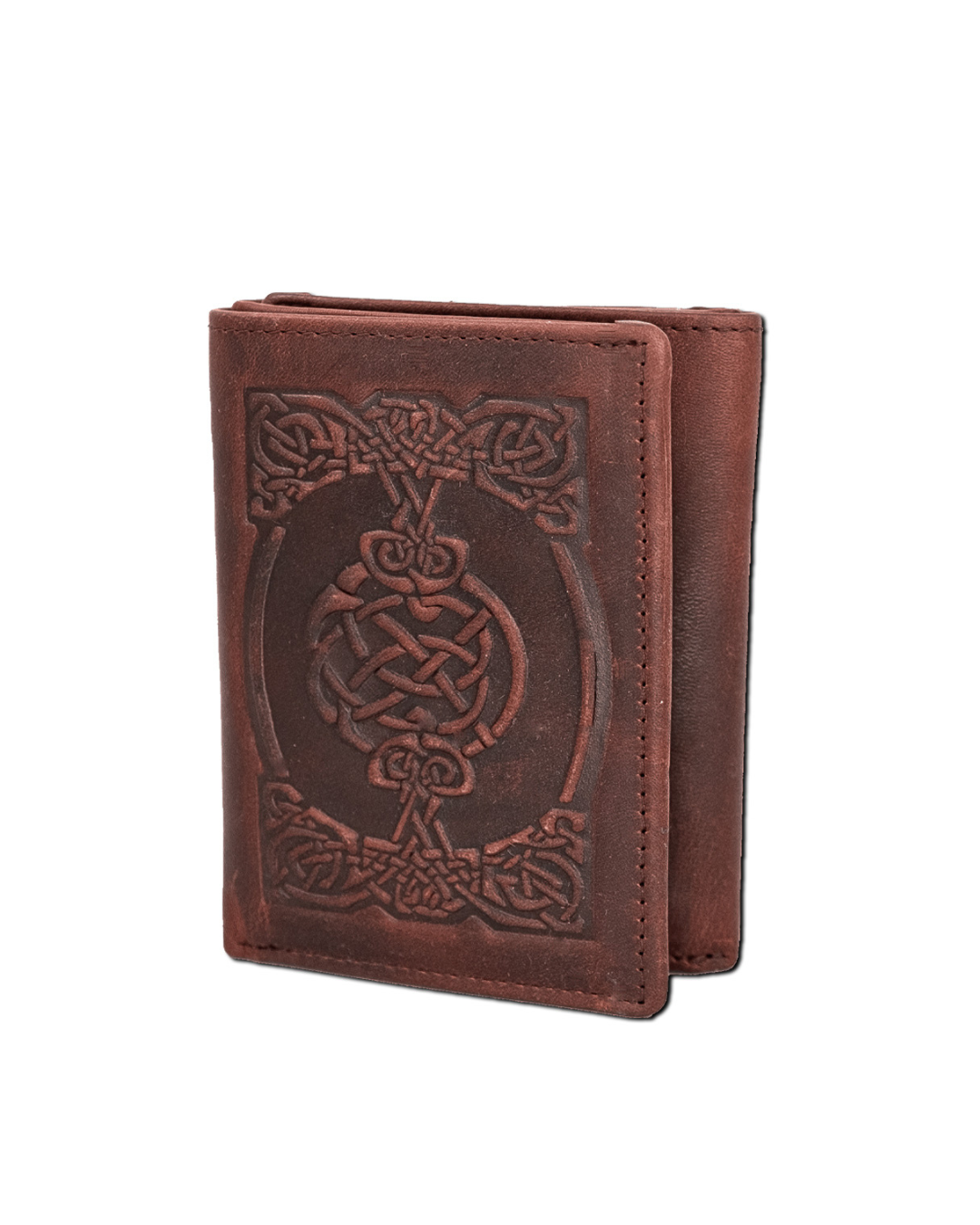 10155 BRN, Sean Tri-Fold Leather Wallet BRN