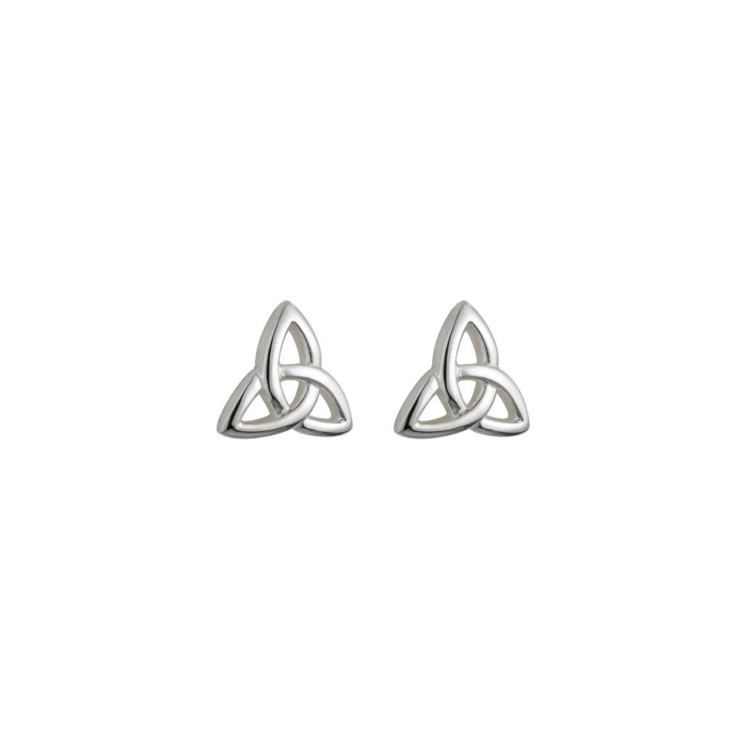 SILVER KIDS TRINITY KNOT STUD EARRINGS - S33195