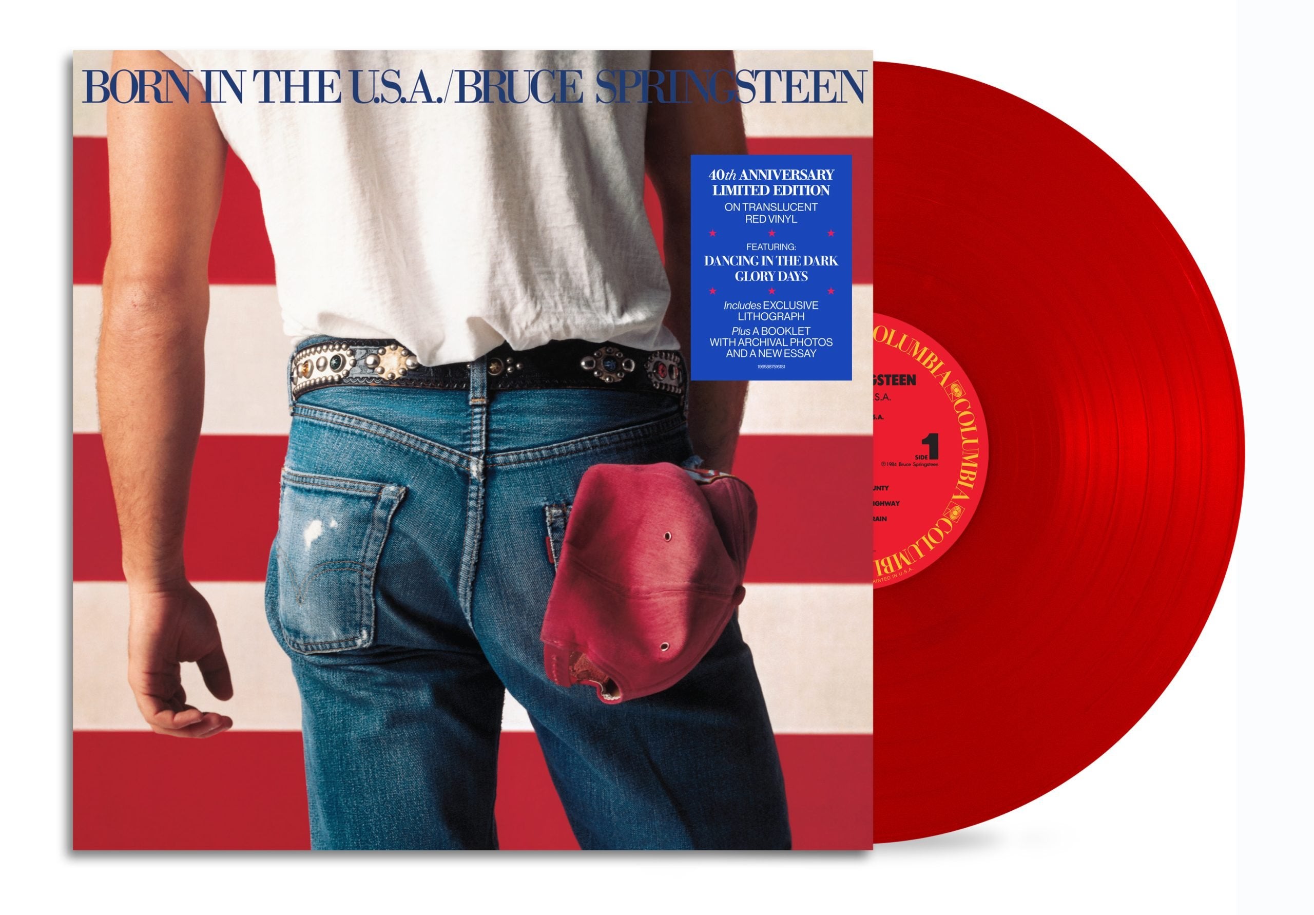 Bruce Springsteen : Born In The USA - 40th Anniversary (Translucent Red Vinyl) SONY