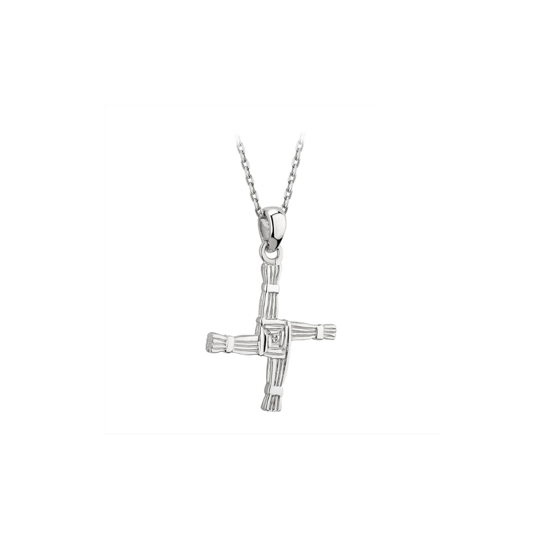 S44402 S/S Bridget's Cross Pendant