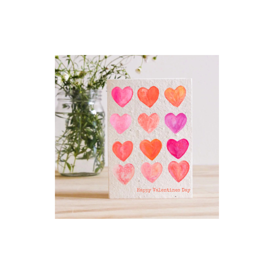 Valentines Hearts Seed Card