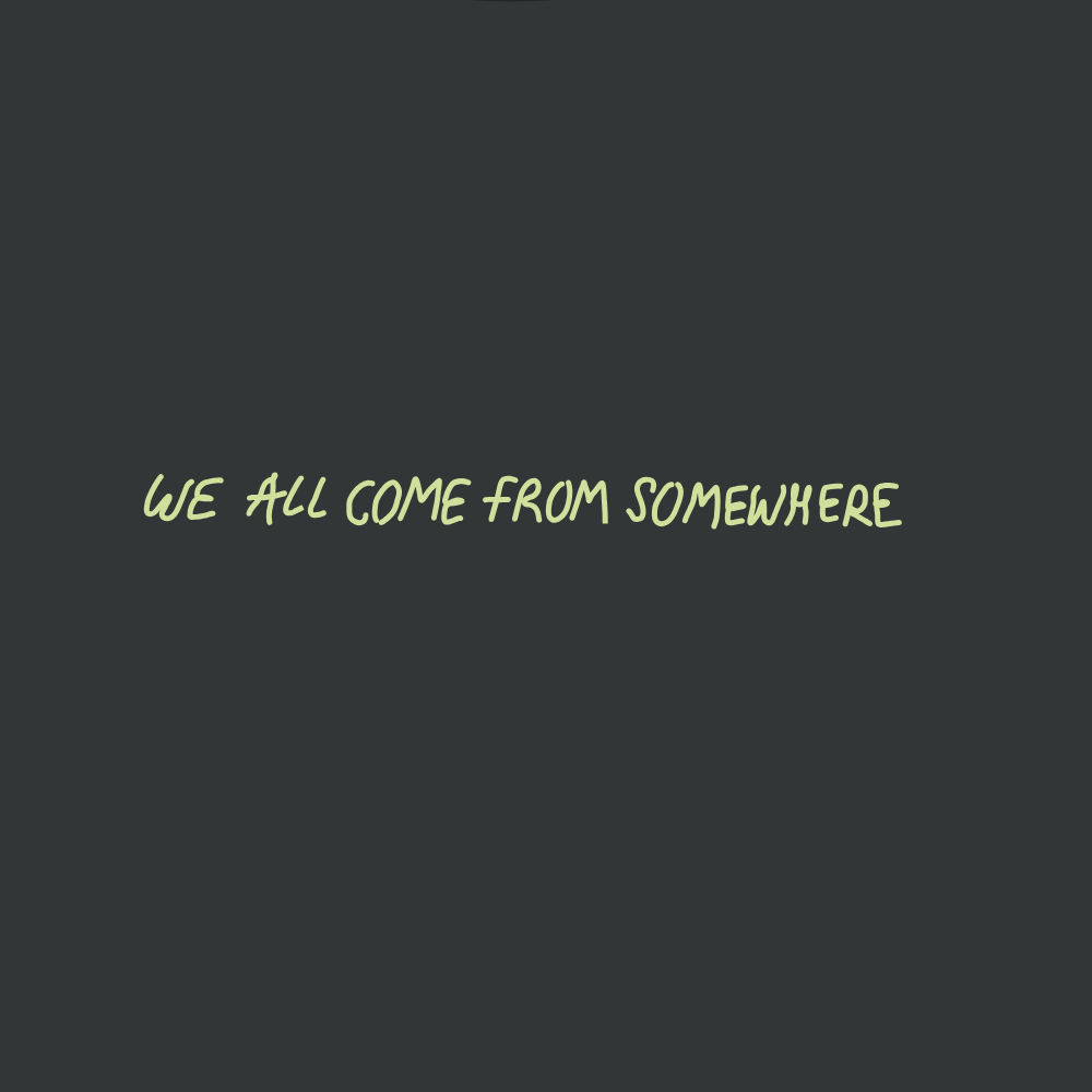 We All Come From Somewhere Sweatshirt - Dark Heather