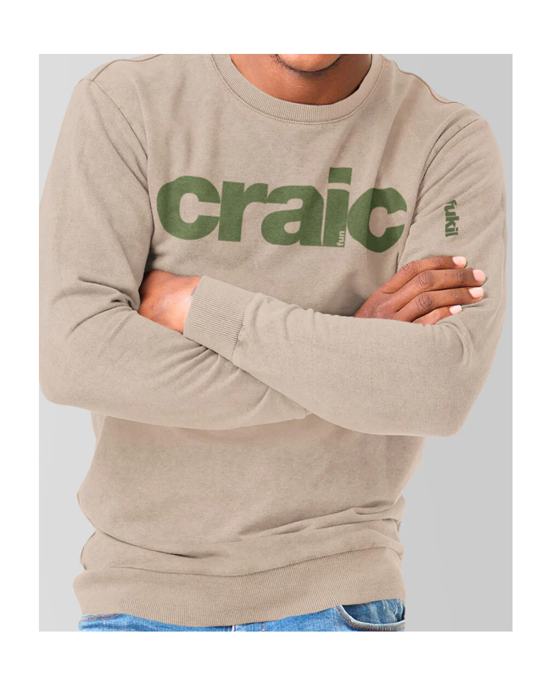 Craic Sweatshirt - Desert Sand - Olive