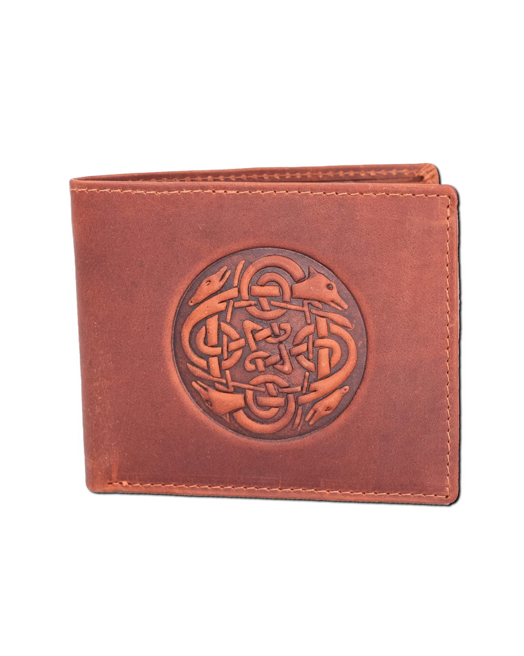 10163 Tan, Cuchulainn Gents Leather Wallet Dogs TAN