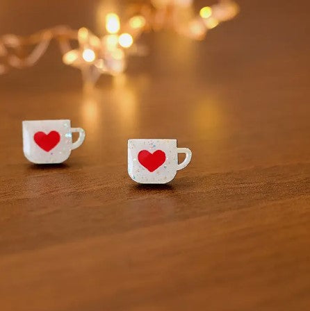 Cuppa Love - Stud Earrings