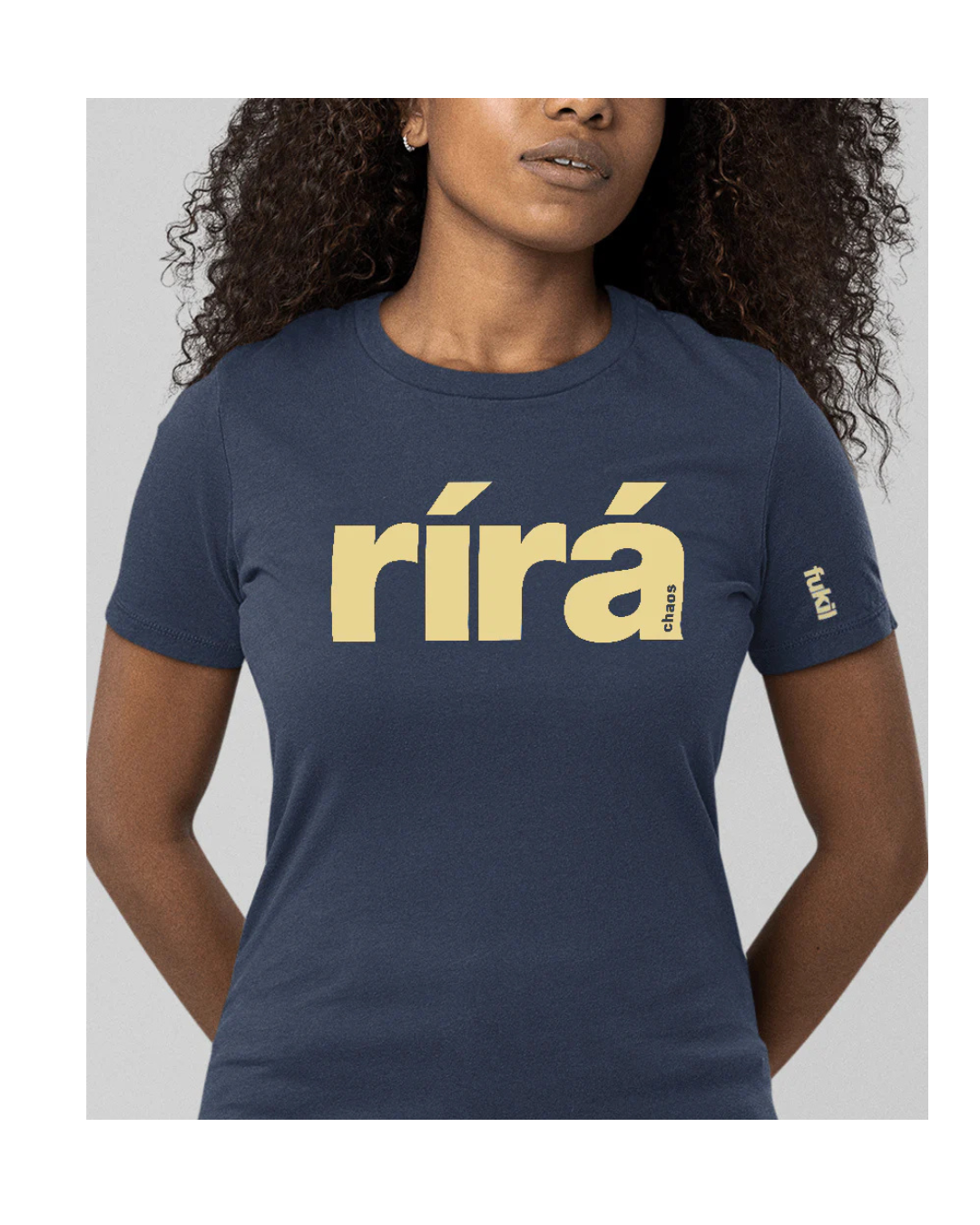 Rírá T-Shirt - Ink Navy - Ivory