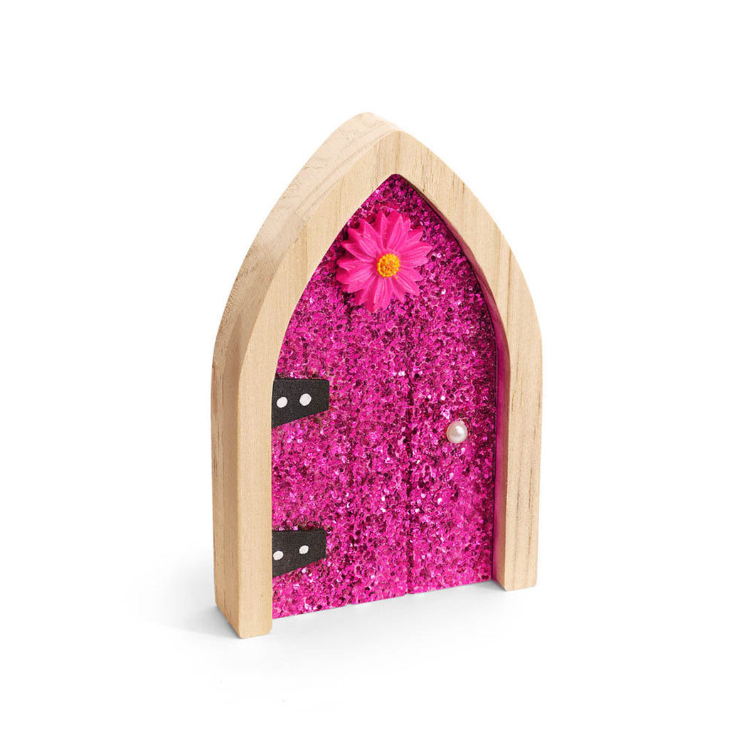 Irish Fairy Door - Glitter Pink